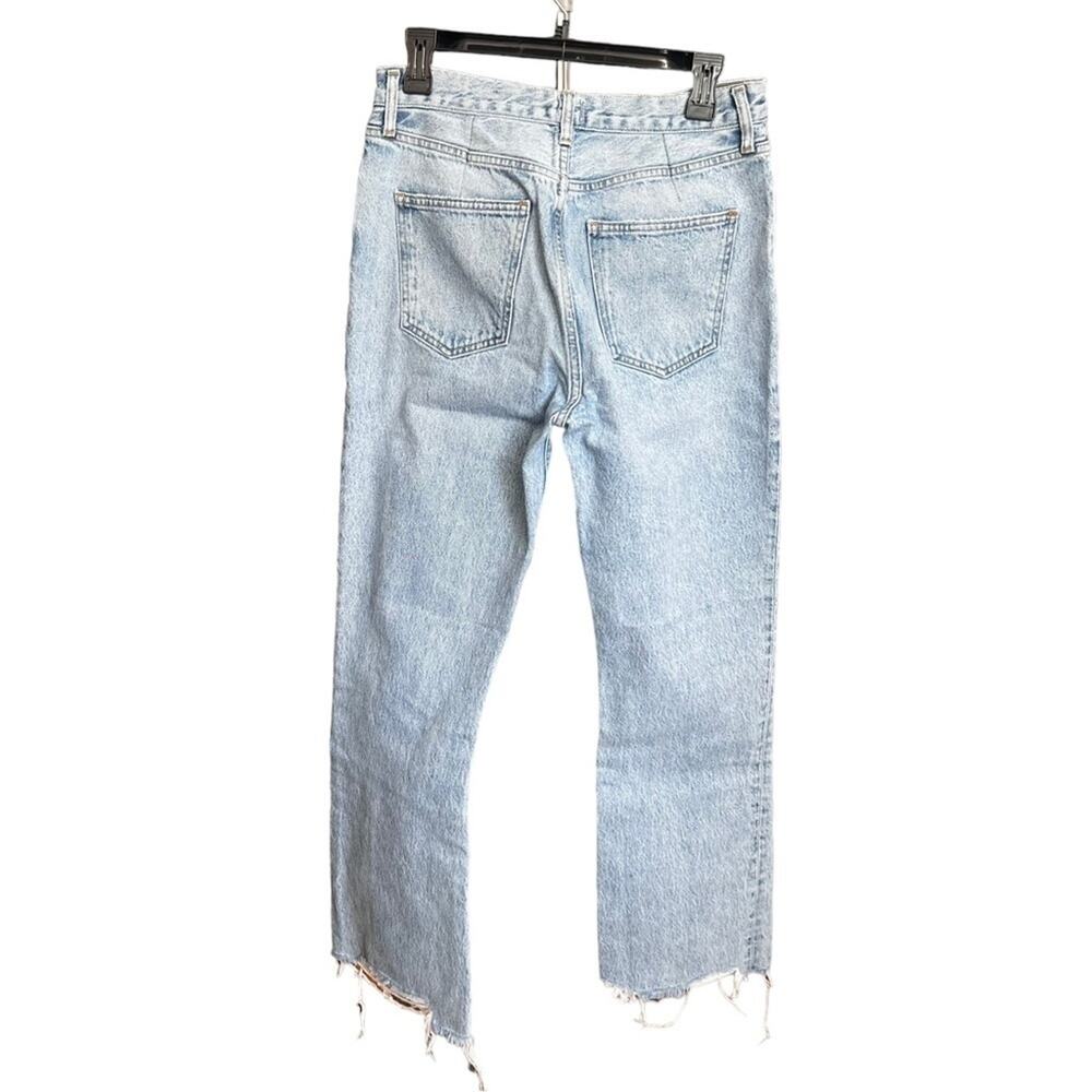 Agolde The Mid Rise Relaxed Bootcut Frayed Hem Size 28 - Picture 4 of 14